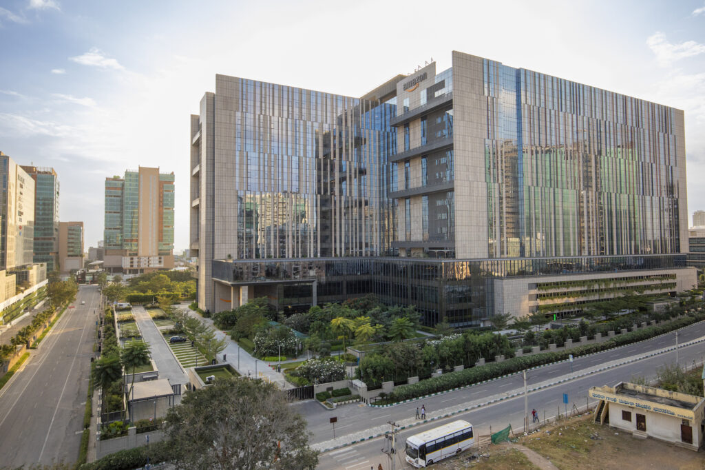 The LEED Platinum-certified Amazon building in Gachibowli, Hyderabad.