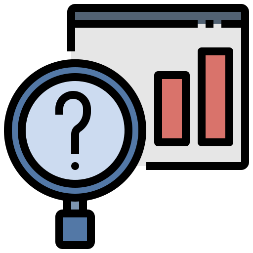 A magnifying glass over a bar chart, representing market research and price trend analysis.