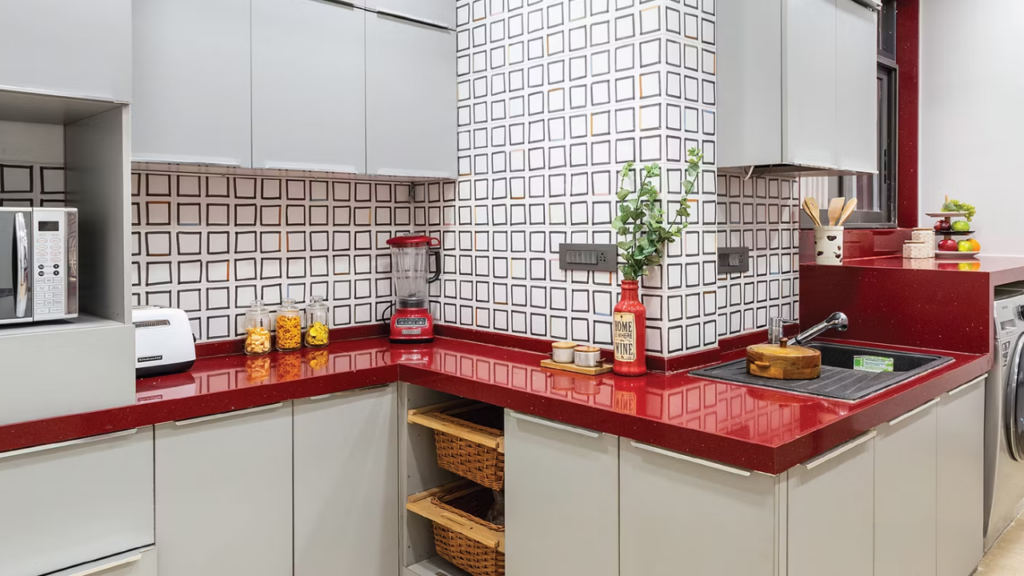 "Agni" corner kitchen placement for optimal energy flow.