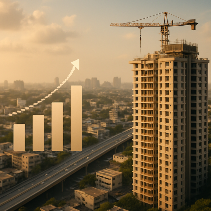 Article on relaxed building height norms in India, exploring urban growth and infrastructure needs.
